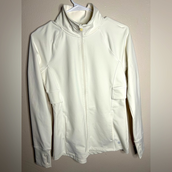 Apana Jackets & Blazers - APANA beige athletic jacket for women
